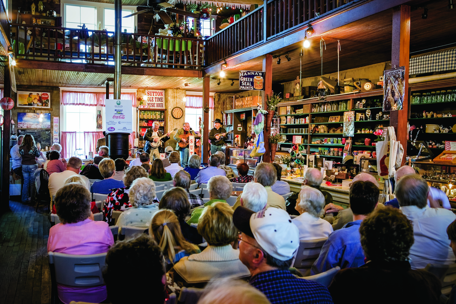 Ole Time Music Hour bluegrass show at TB Sutton General Store in Granville TN