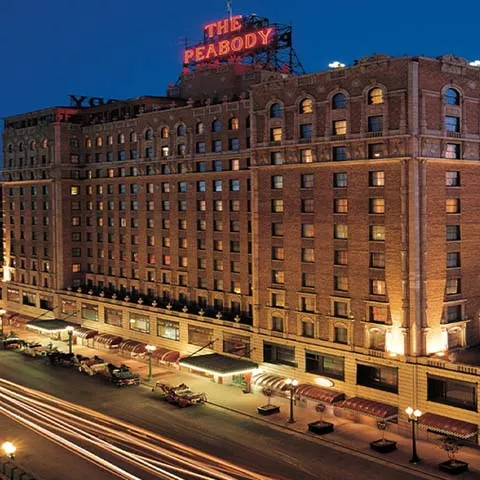 The exterior of The Peabody Hotel in Memphis