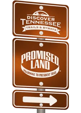 Promised Land Trail sign graphic.